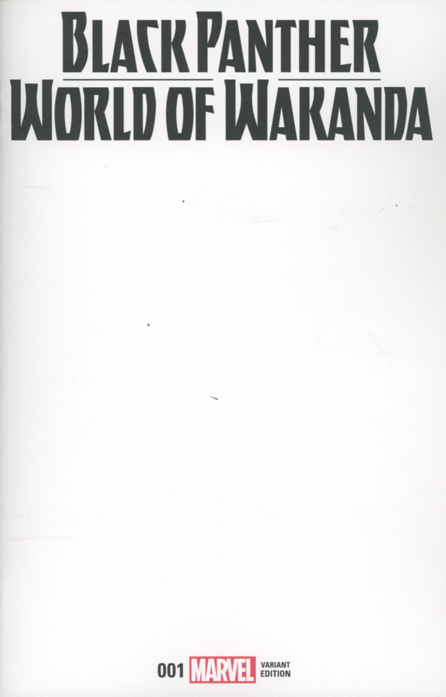 Black Panther World Of Wakanda #1 Cover C Variant Blank Cover (Marvel Now Tie-In)
