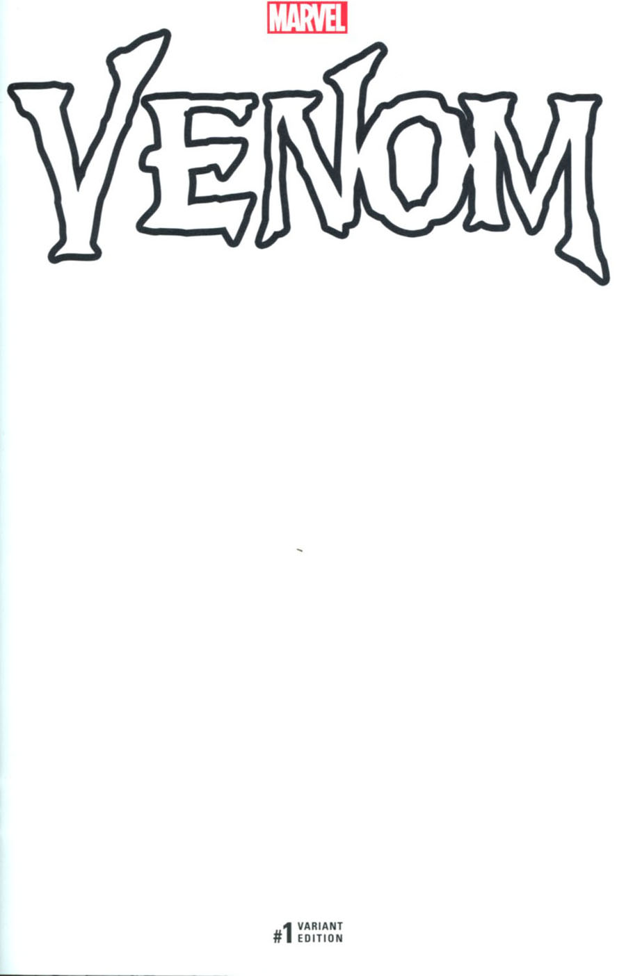 Venom Vol 3 #1 Cover E Variant Blank Cover (Marvel Now Tie-In)