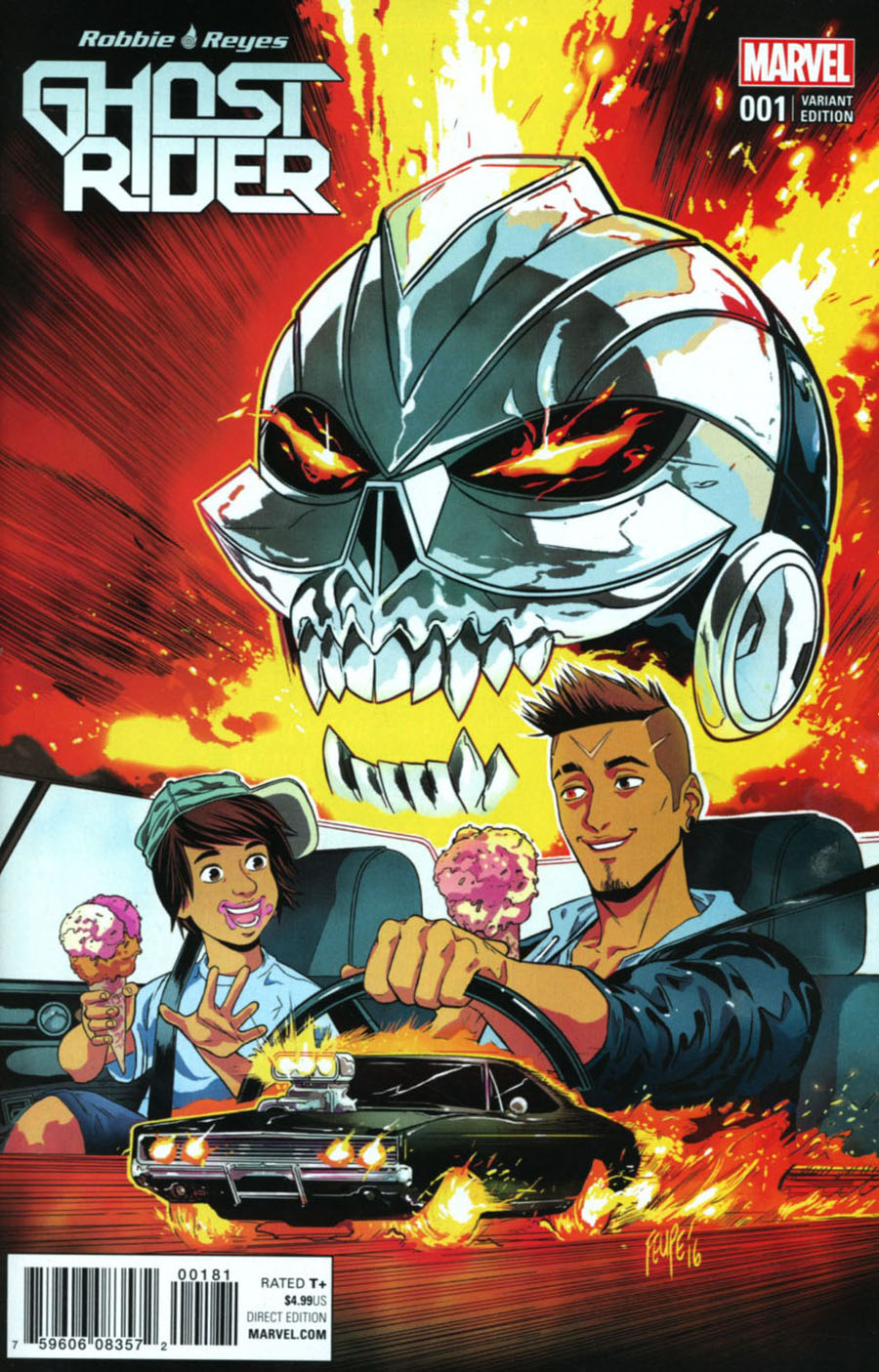 Ghost Rider Vol 7 #1 Cover G Variant Felipe Smith Cover (Marvel Now Tie-In)