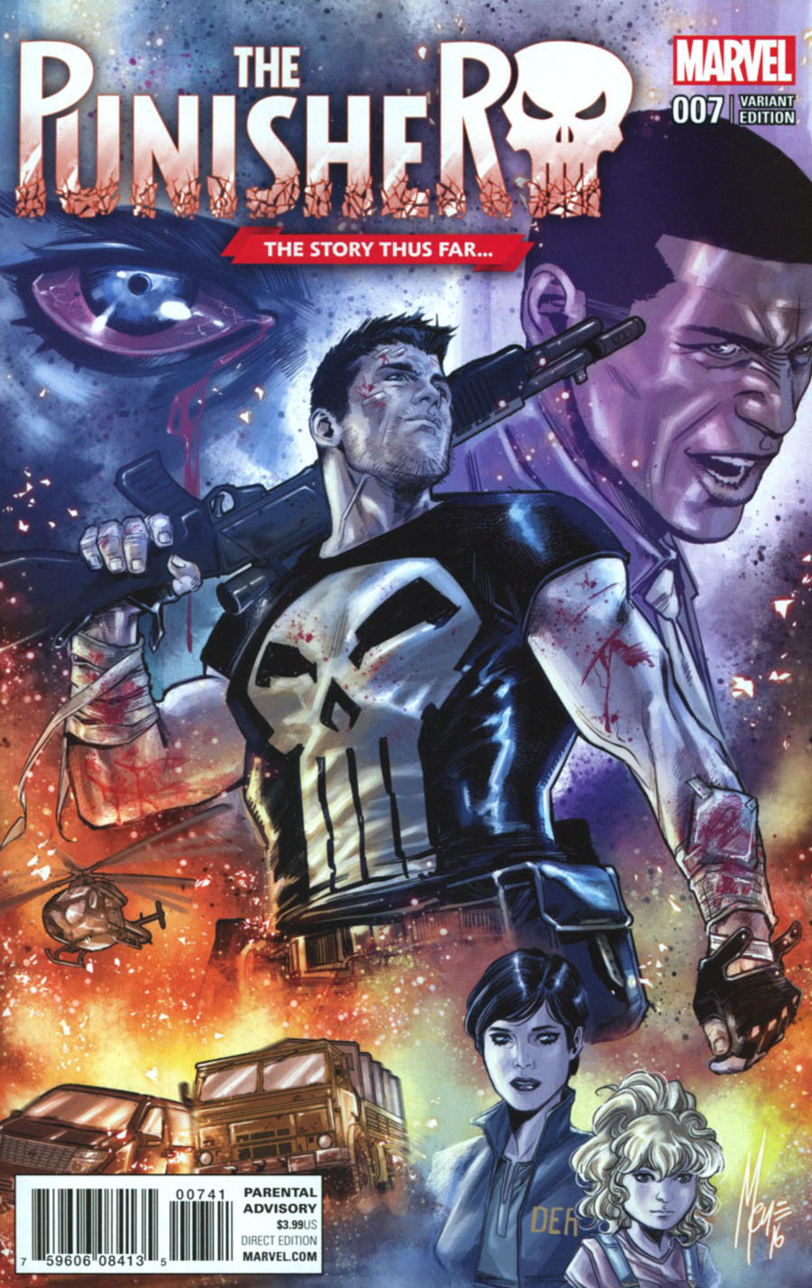 Punisher Vol 10 #7 Cover B Variant Marco Checchetto Story Thus Far Cover (Marvel Now Tie-In)