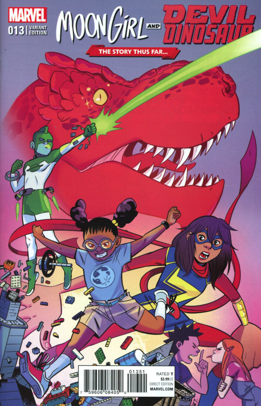 Moon Girl And Devil Dinosaur #13 Cover B Variant Natacha Bustos Story Thus Far Cover (Marvel Now Tie-In)