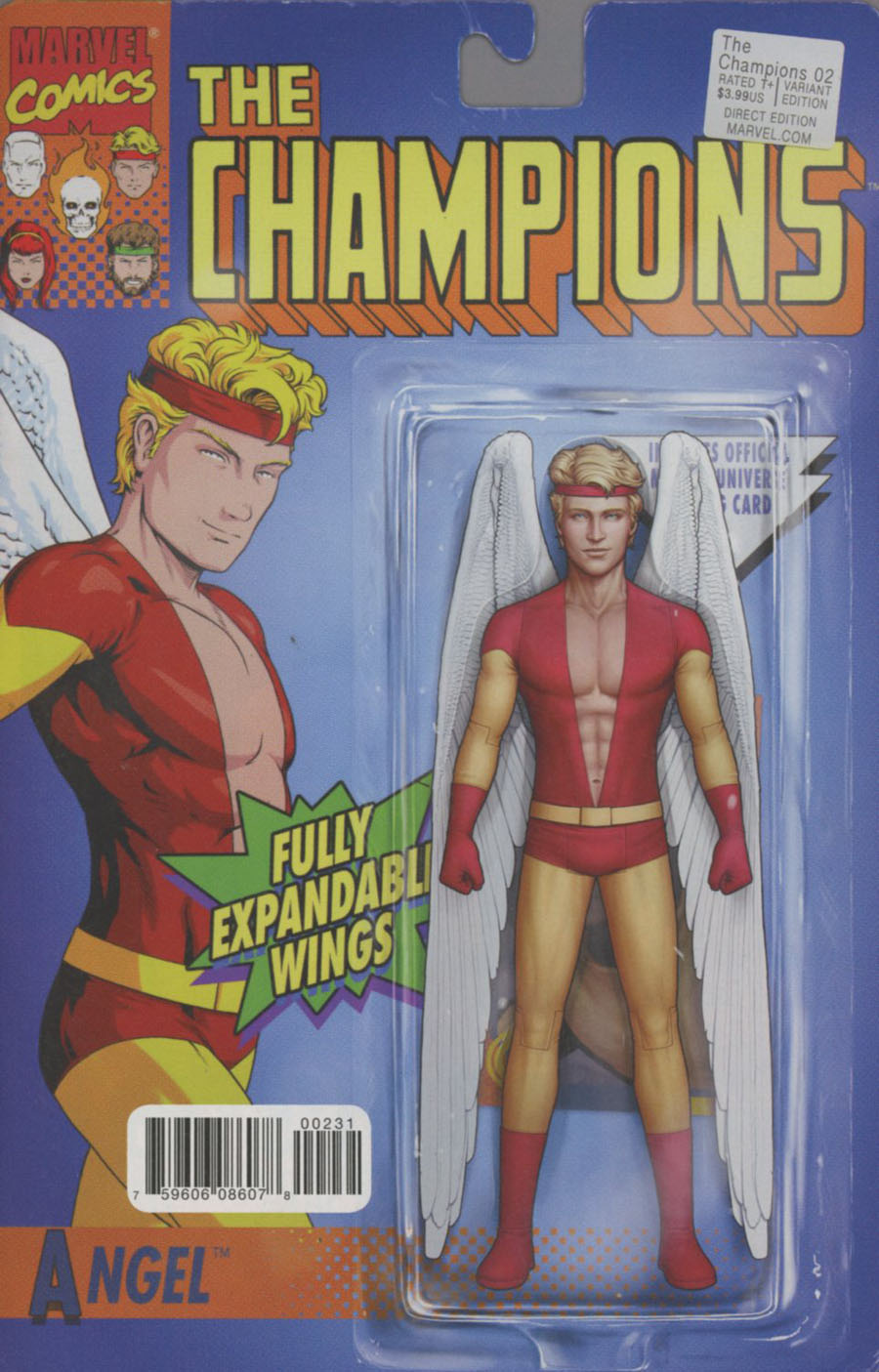 Champions (Marvel) Vol 2 #2 Cover C Variant John Tyler Christopher Classic Angel Action Figure Cover