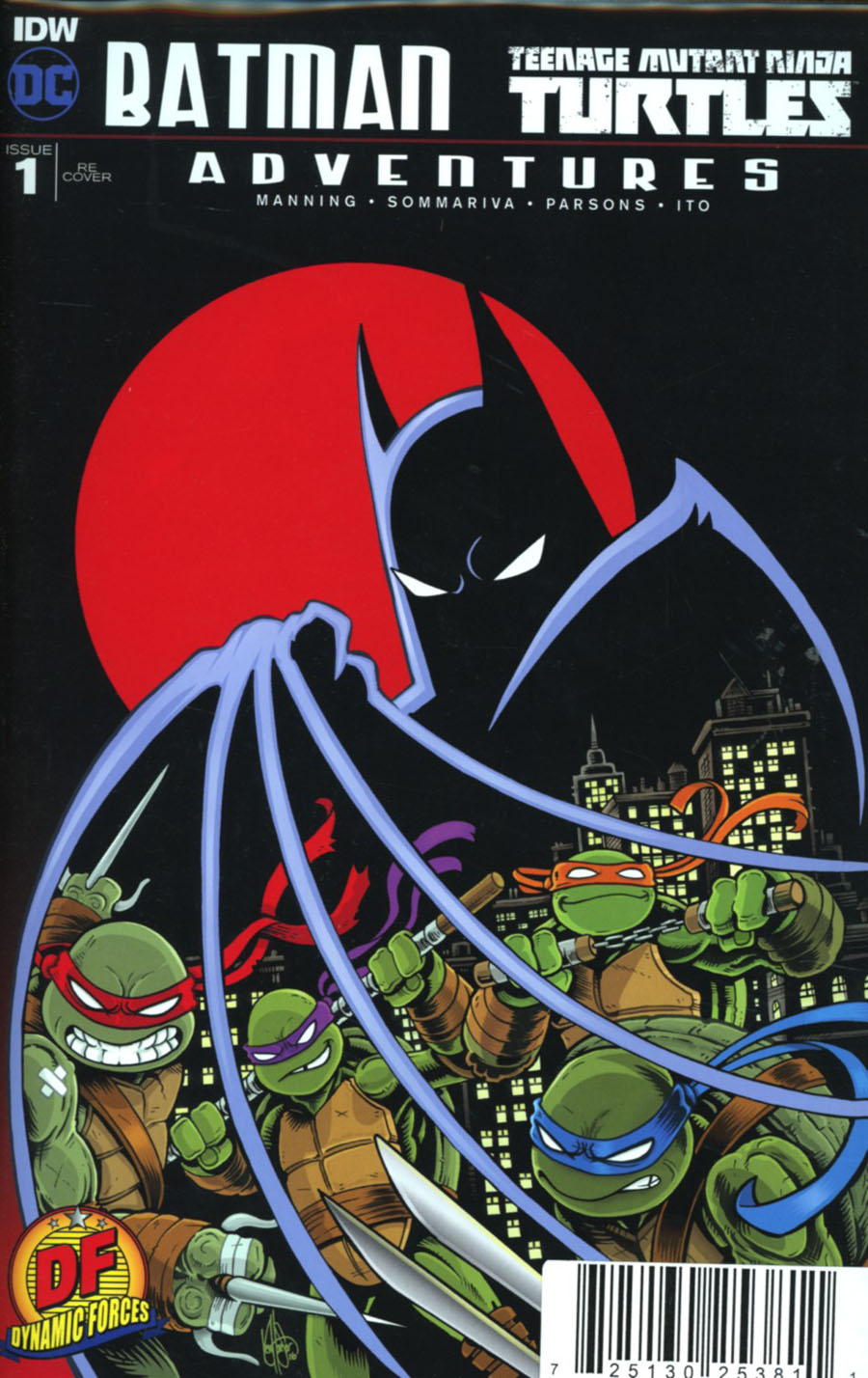 Batman Teenage Mutant Ninja Turtles Adventures #1 Cover G DF Exclusive Top Secret Variant Cover