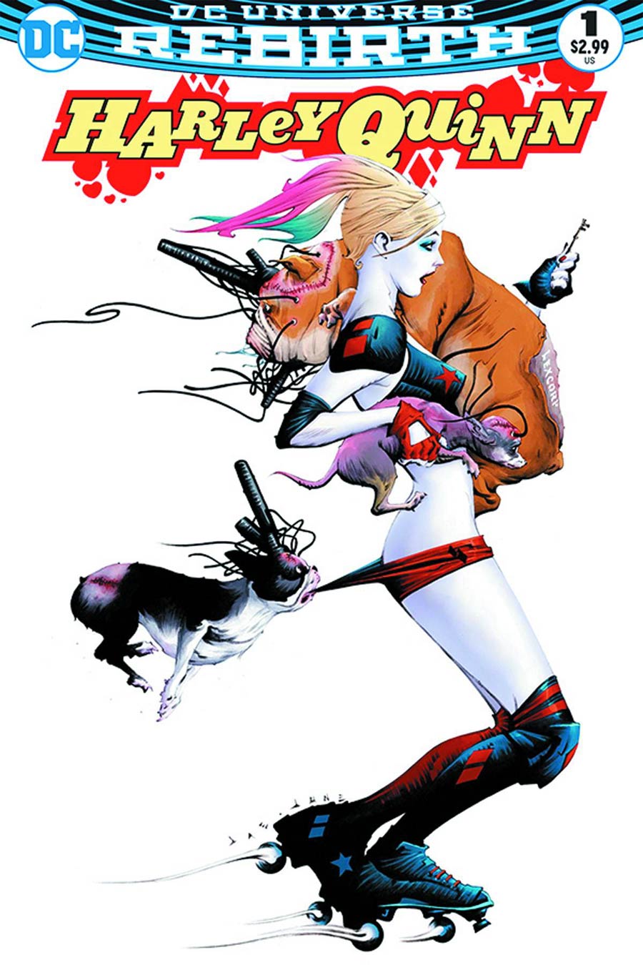 Harley Quinn Vol 3 #1 Cover N DF Exclusive Jae Lee Variant Cover Ultra-Limited Pink Signature Series Signed By Jae Lee