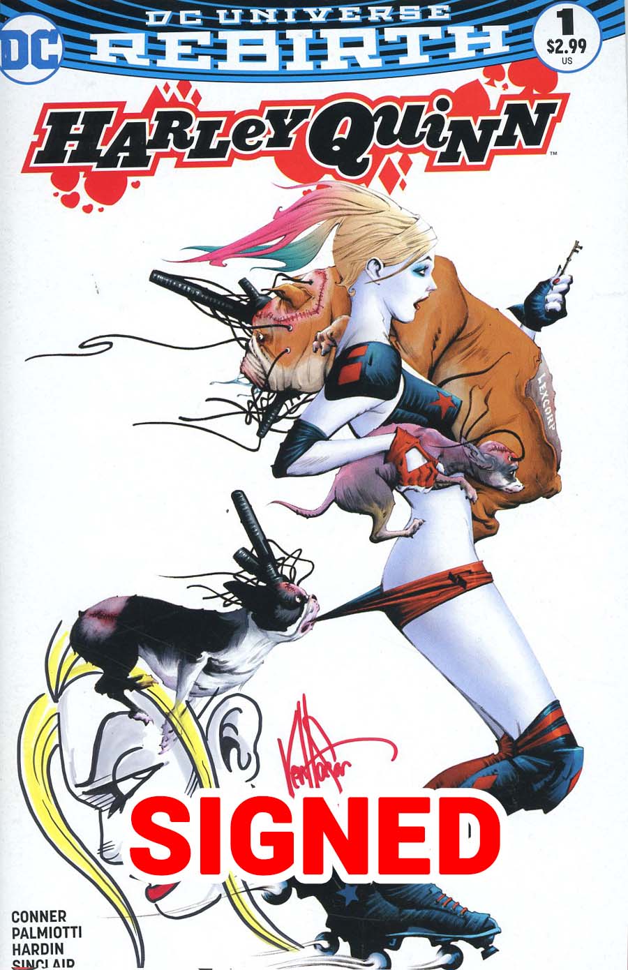 Harley Quinn Vol 3 #1 Cover O DF Exclusive Ken Haeser Ultra-Limited Hand-Drawn Head-Sketched Variant Cover