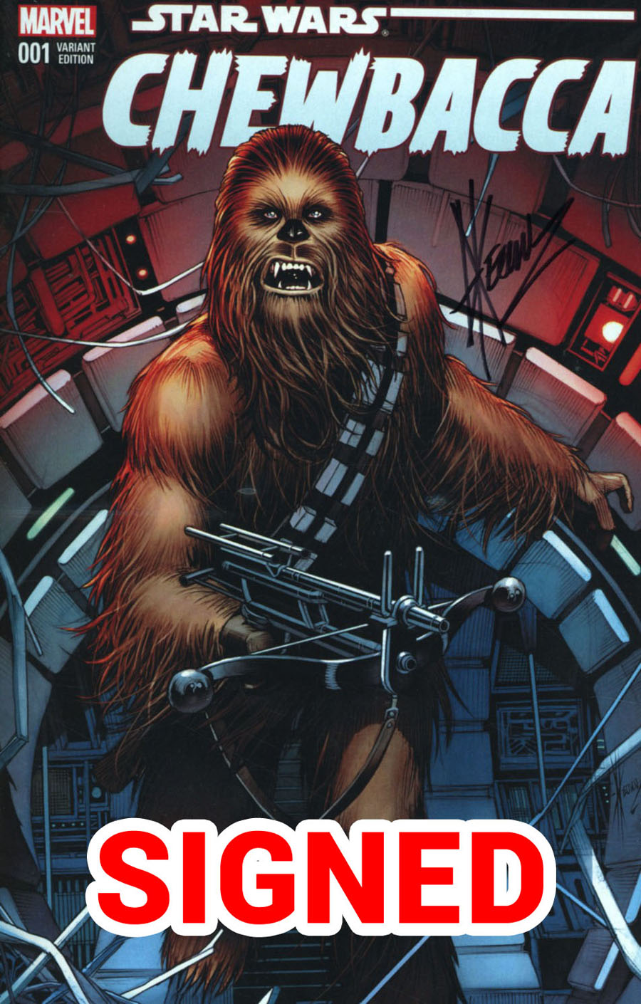 Chewbacca #1 Cover K DF AOD Collectables Exclusive Dale Keown Variant Cover Signed By Dale Keown