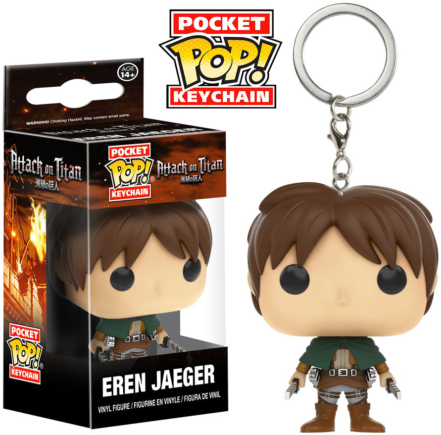 POP Attack On Titan Eren Jaeger Vinyl Figure Pocket Keychain