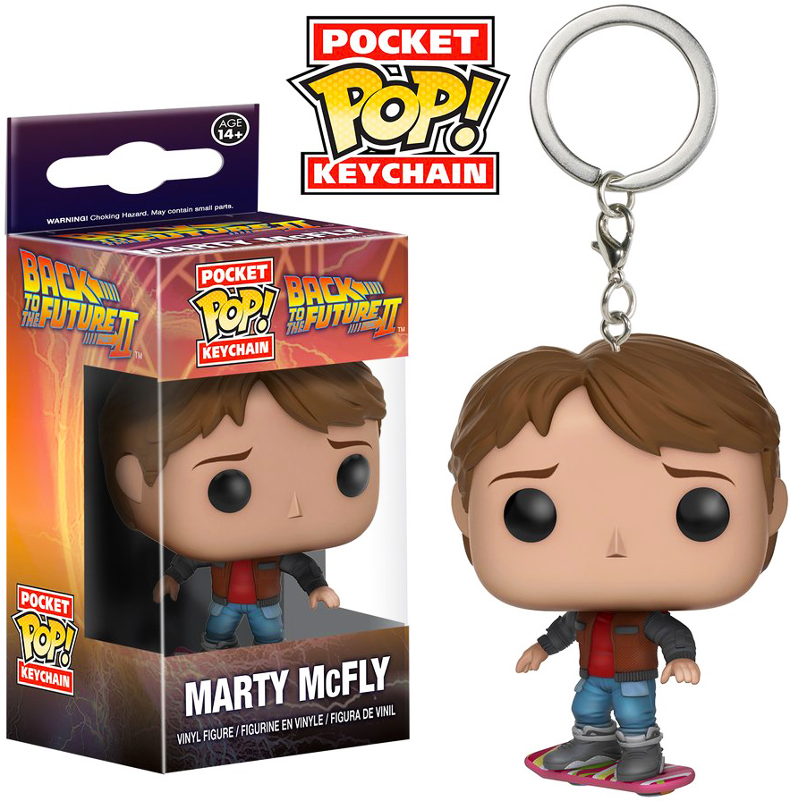 POP Back To The Future Part II Marty McFly Vinyl Figure Pocket Keychain