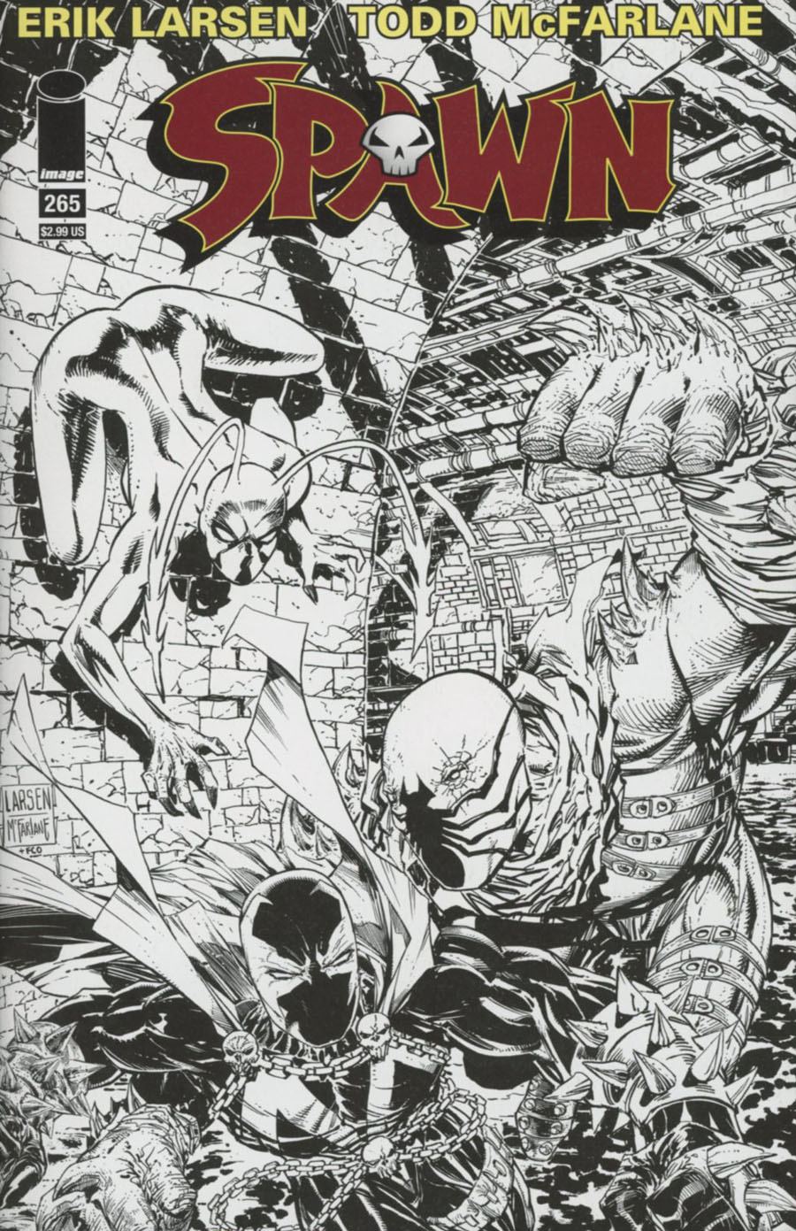 Spawn #265 Cover B Erik Larsen Sketch