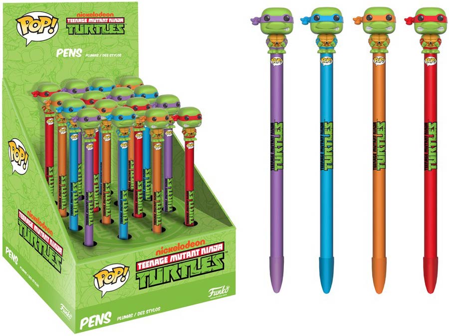 POP Teenage Mutant Ninja Turtles Pen Toppers 16-Piece Assortment Case