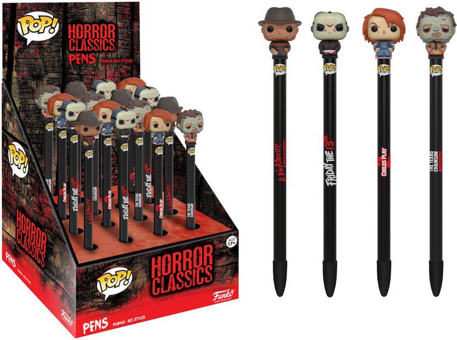 POP Horror Pen Toppers 16-Piece Assortment Case