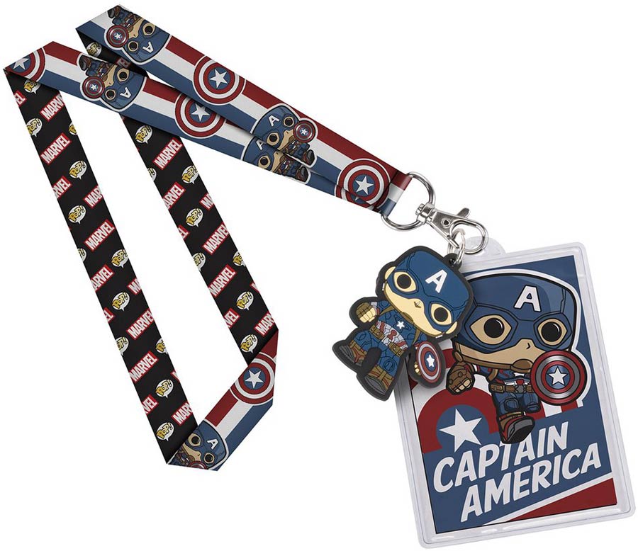 POP Lanyard Marvel - Captain America