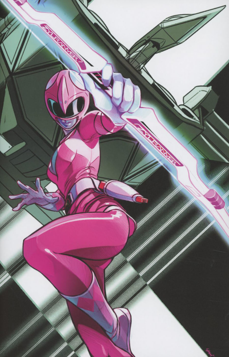 Mighty Morphin Power Rangers Pink #3 Cover C Incentive Stacey Lee Virgin Variant Cover