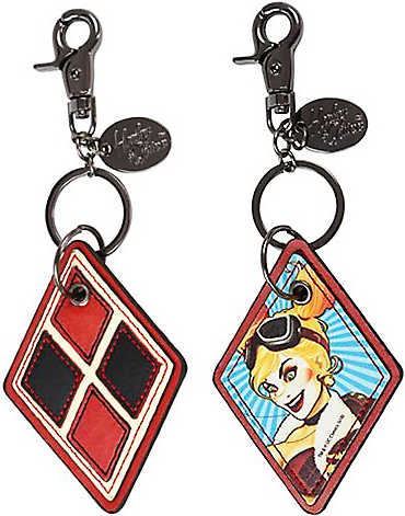 DC Bombshells Faux Leather Keychain - Harley Quinn