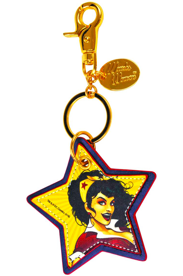 DC Bombshells Faux Leather Keychain - Wonder Woman