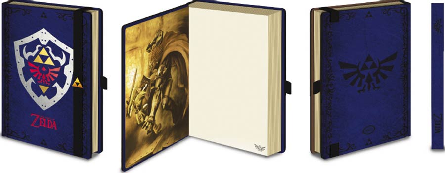 Legend Of Zelda Premium Notebook - Foil Hylian Shield