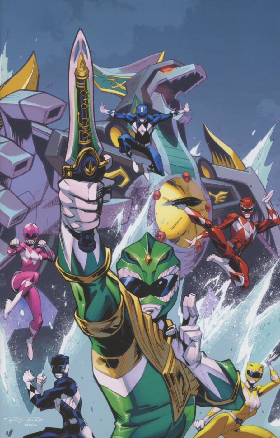 Mighty Morphin Power Rangers (BOOM Studios) #7 Cover E Incentive Khary Randolph Virgin Variant Cover