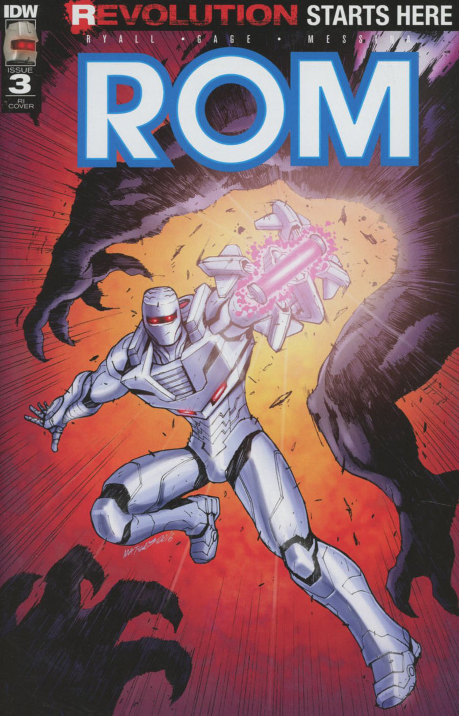 ROM Vol 2 #3 Cover E Incentive Marcelo Matere Variant Cover (Revolution Tie-In)