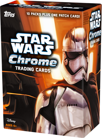 Topps 2016 Chrome Star Wars Episode VII The Force Awakens Trading Cards Pack