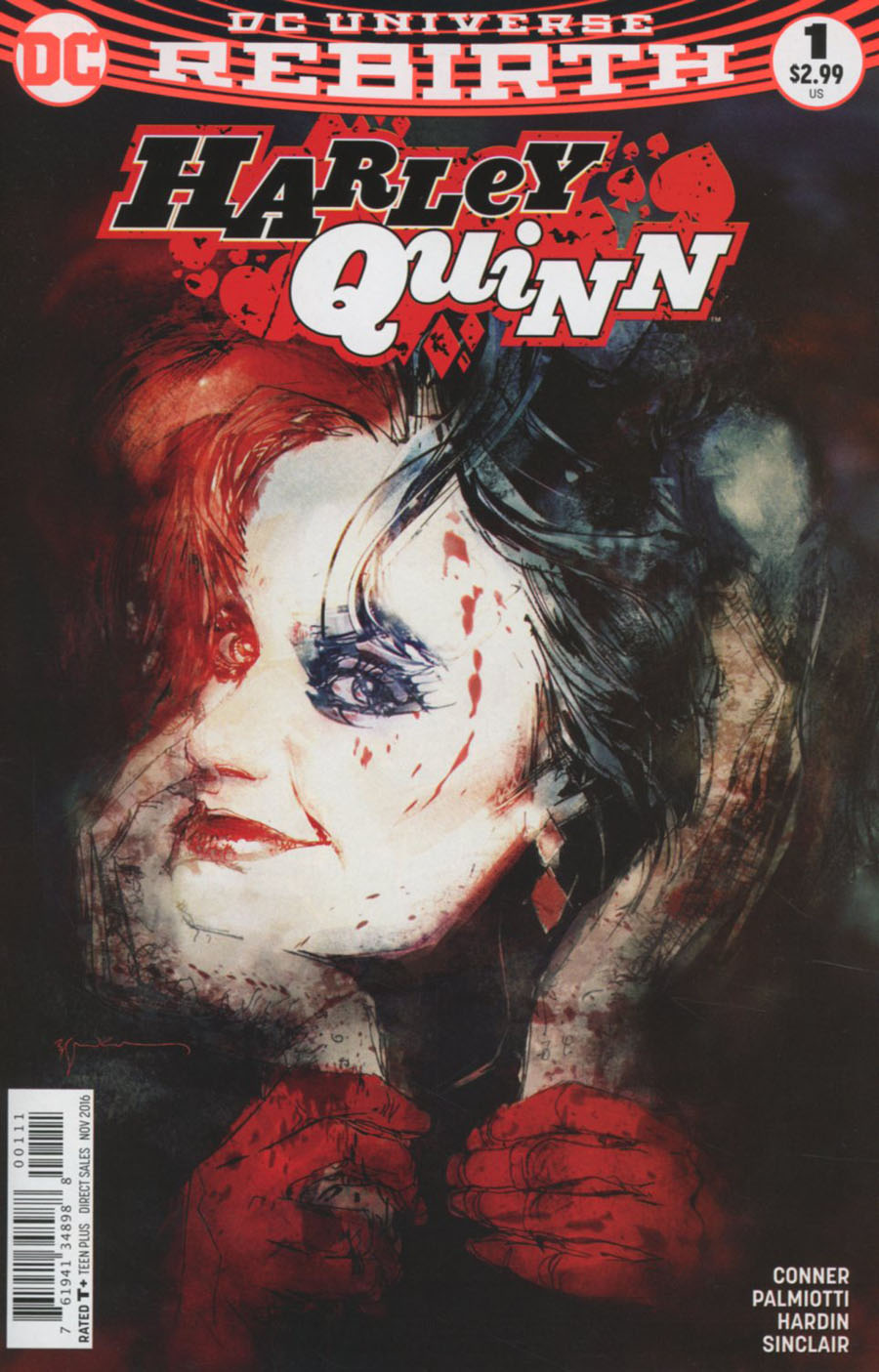 Harley Quinn Vol 3 #1 Cover K 2nd Ptg Bill Sienkiewicz Variant Cover