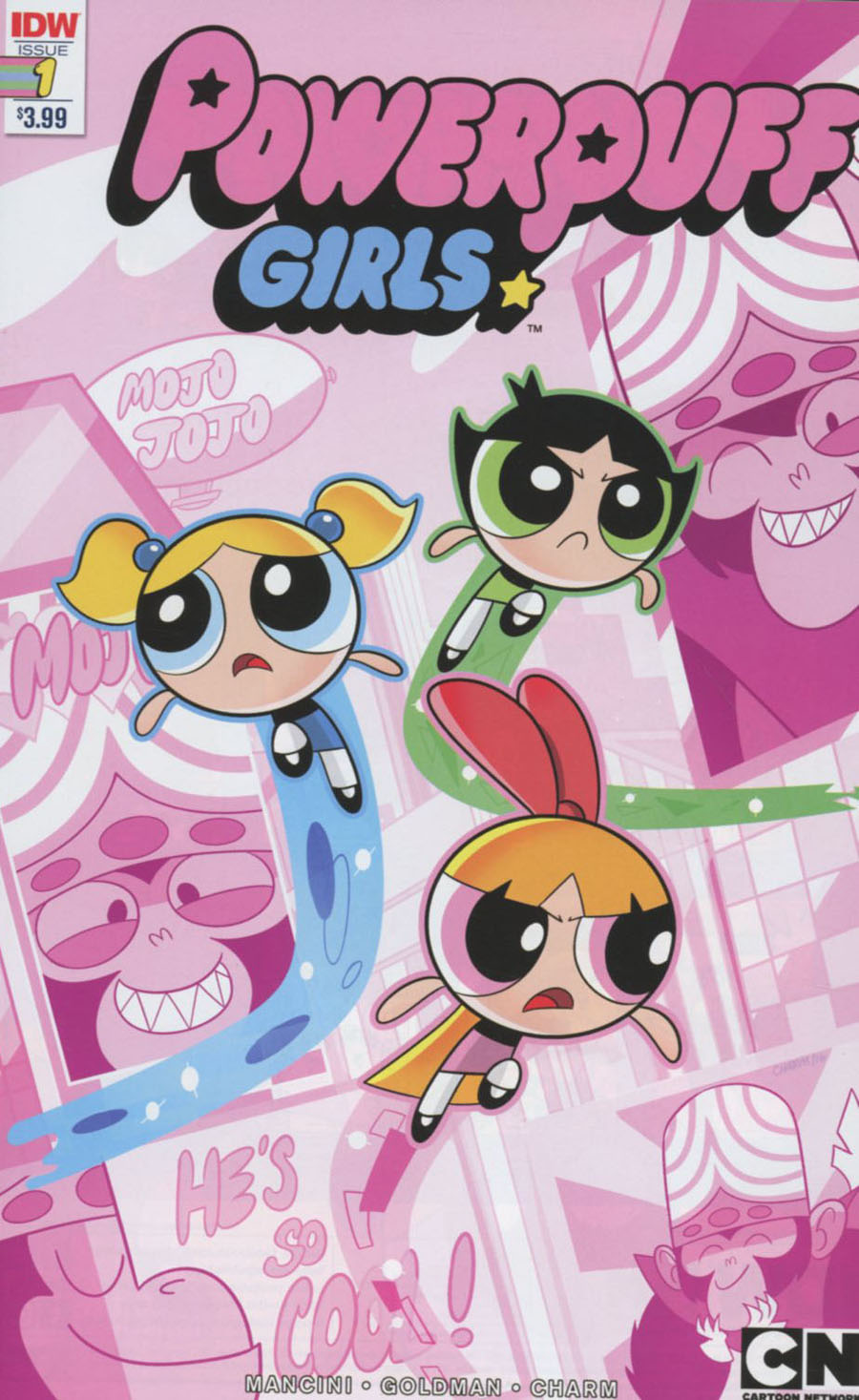 Powerpuff Girls Vol 3 #1 Cover D 2nd Ptg Derek Charm Variant Cover