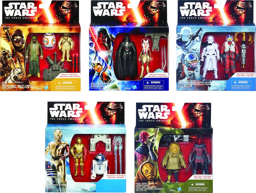 Star Wars Episode VII The Force Awakens 2-Pack Action Figure Assortment Case 201602