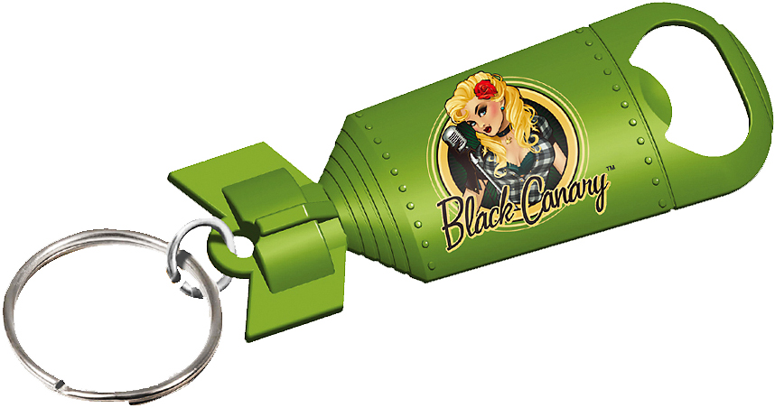 DC Bombshells Keychain Bottle Opener - Black Canary