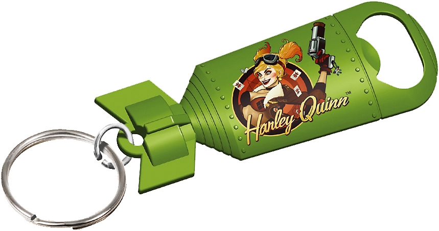 DC Bombshells Keychain Bottle Opener - Harley Quinn
