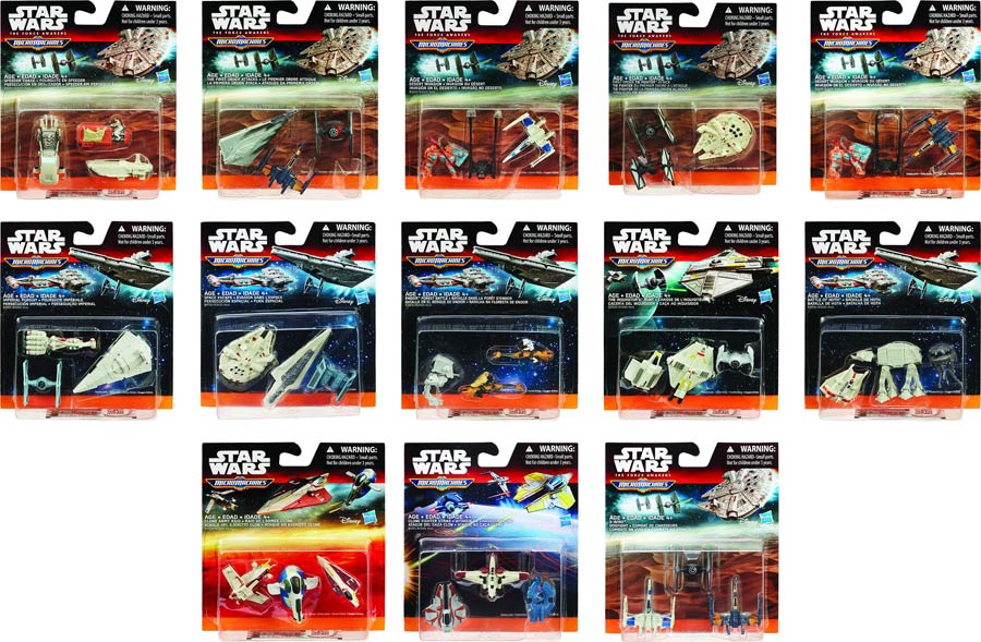 Star Wars Micro Machines Vehicle 3-Pack Assortment Case 201601