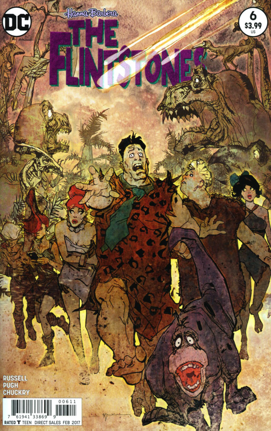 Flintstones (DC) #6 Cover A Regular Bill Sienkiewicz Cover