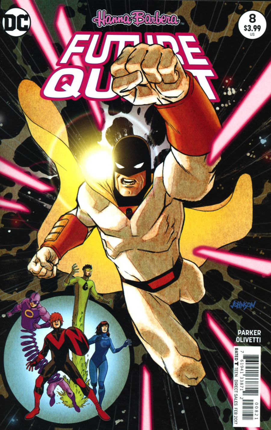 Future Quest #8 Cover B Variant Dave Johnson Cover