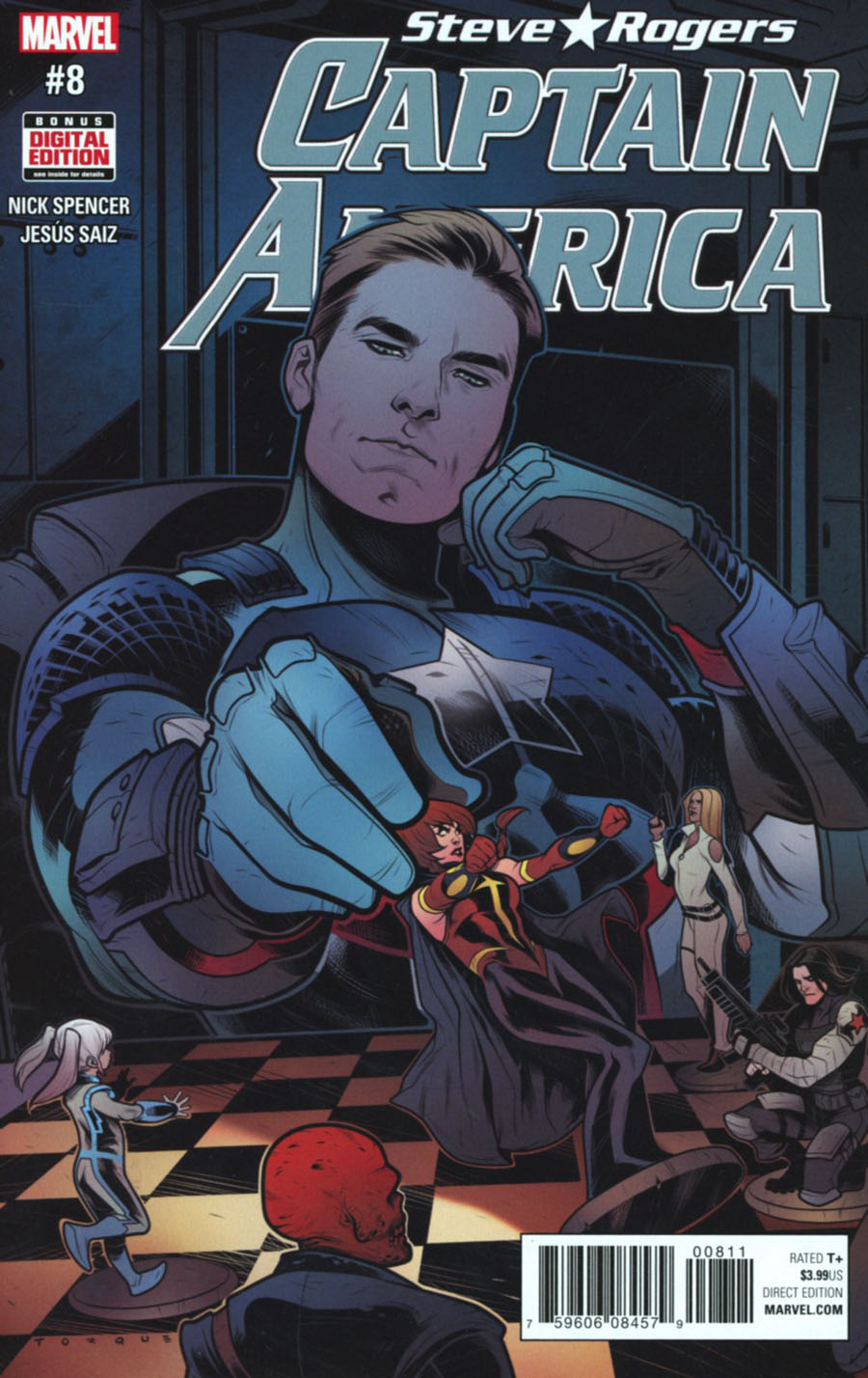 Captain America Steve Rogers #8 Cover A 1st Ptg Regular Jesus Saiz Cover