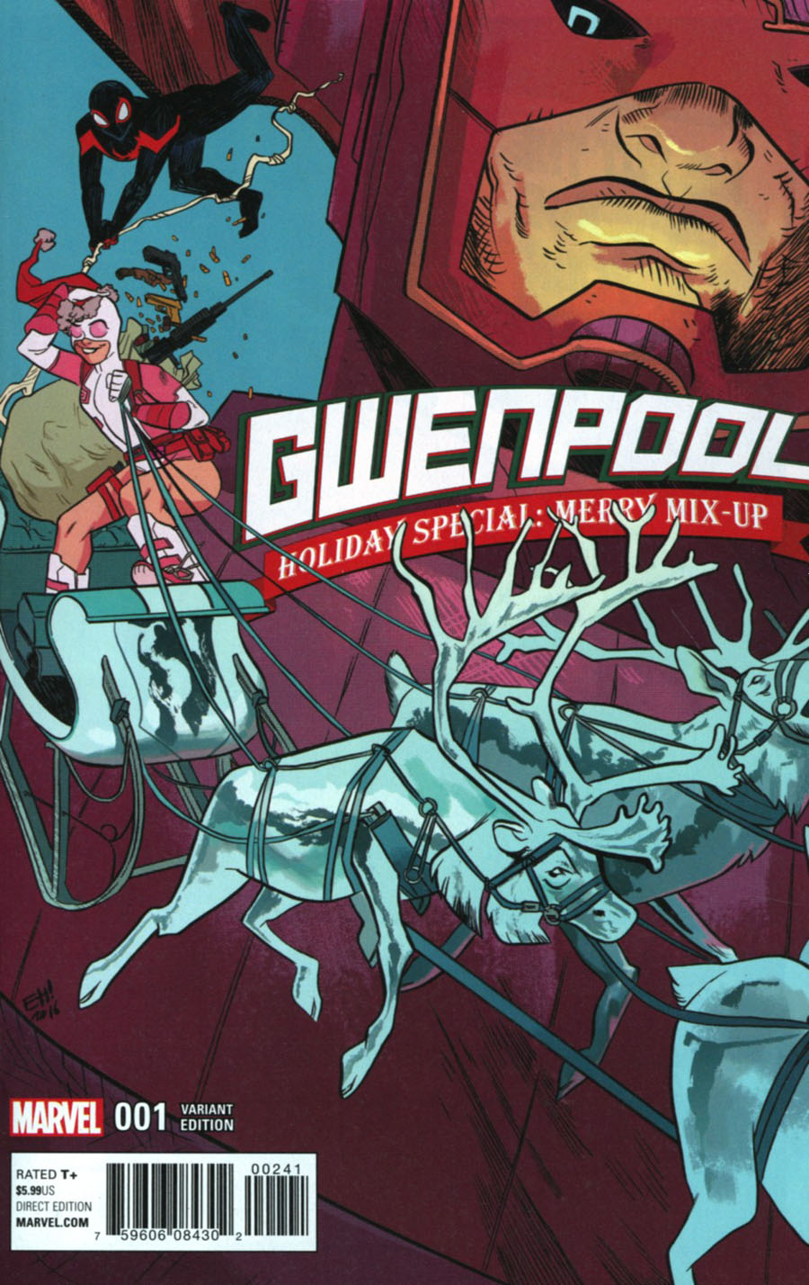 Gwenpool Holiday Special Merry Mix-Up Cover C Variant Erica Henderson Cover
