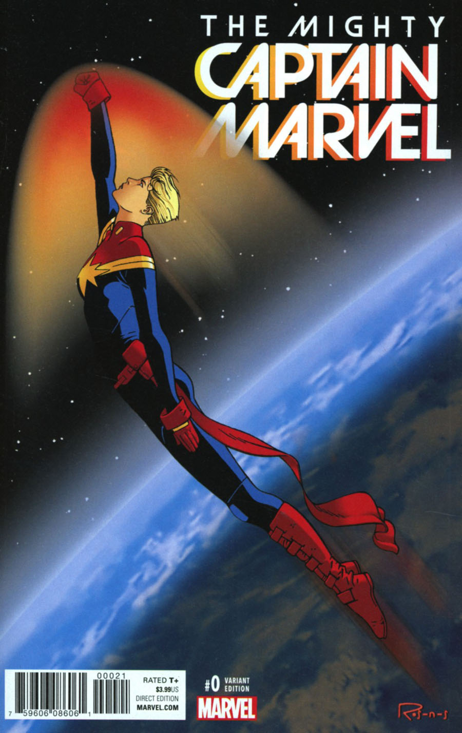Mighty Captain Marvel #0 Cover B Variant Ramon Rosanas Cover (Marvel Now Tie-In)
