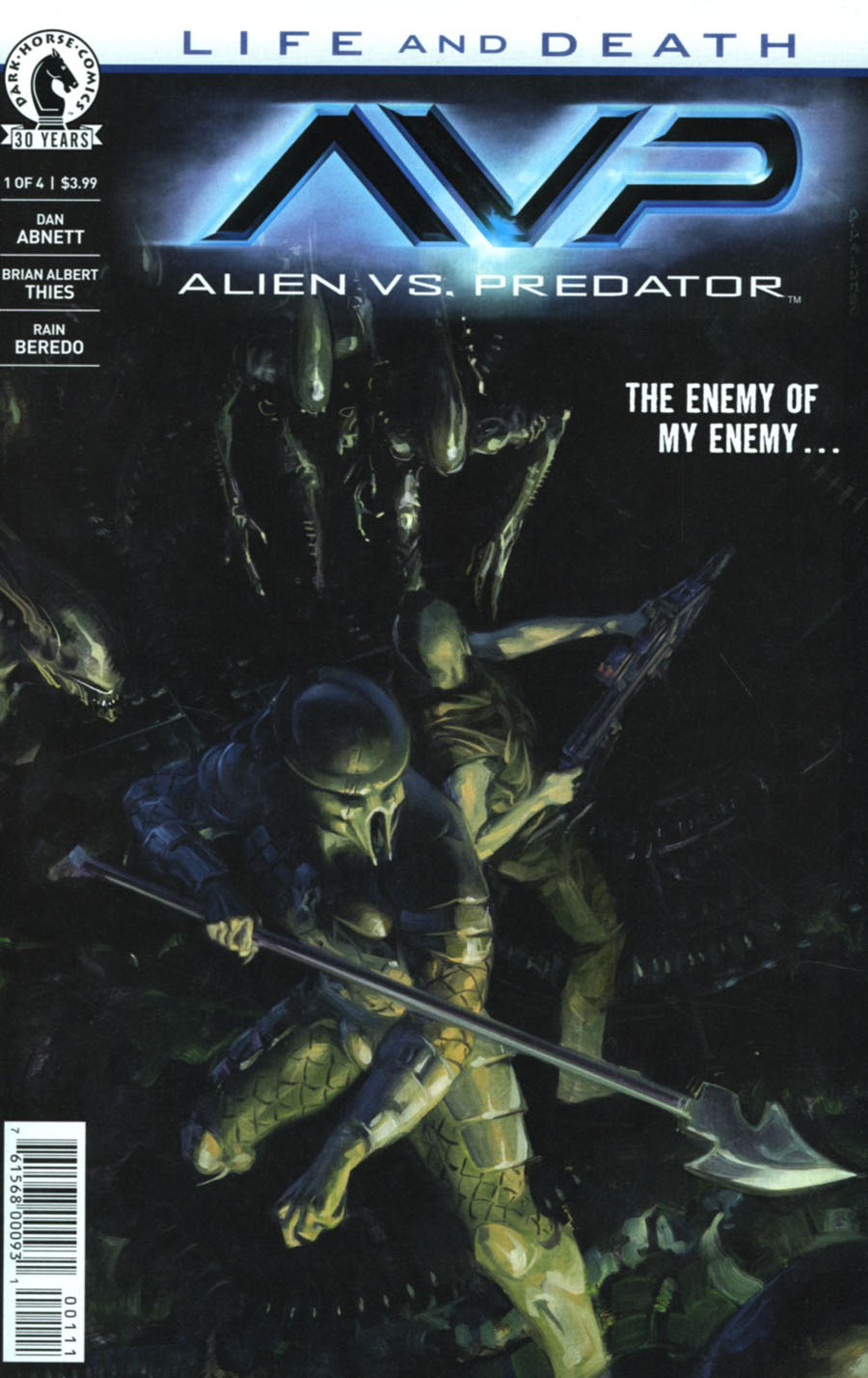 Aliens vs Predator Life And Death #1 Cover A Regular David Palumbo Cover