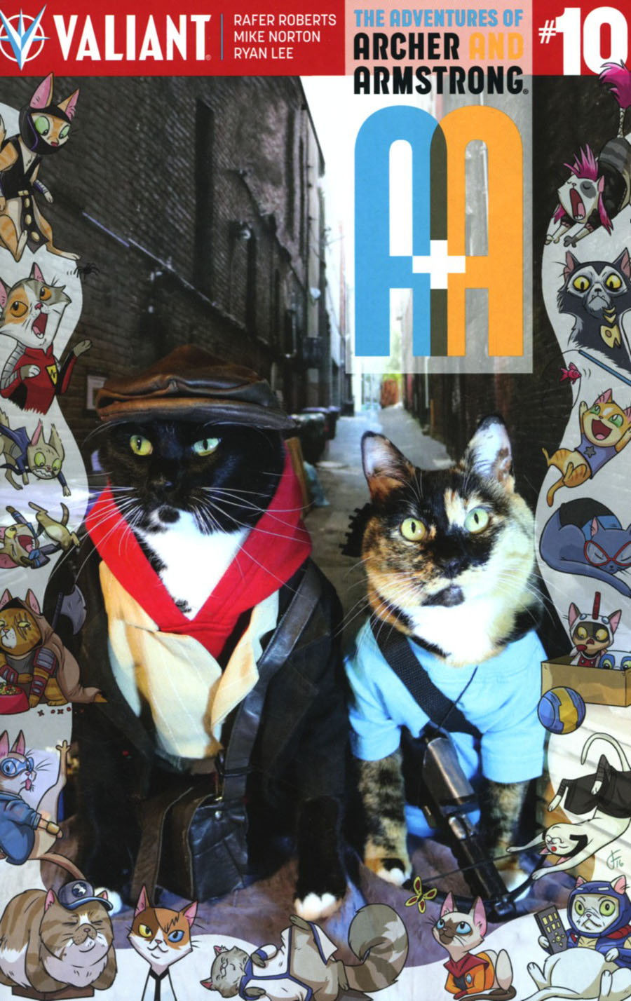 A&A #10 Cover C Variant Valiant Cat Cosplay Cover