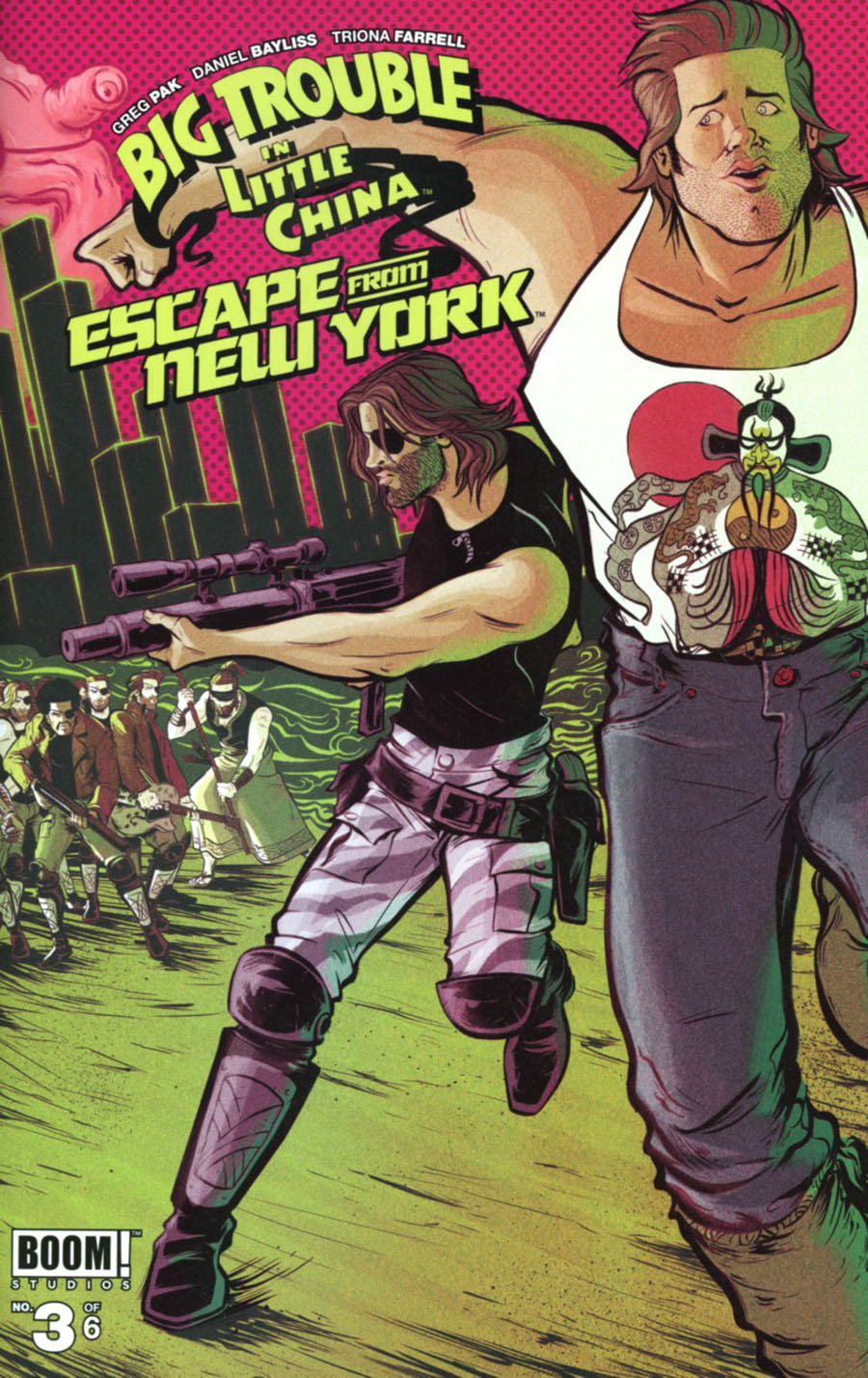 Big Trouble In Little China Escape From New York #3 Cover A Regular Daniel Bayliss Wraparound Cover