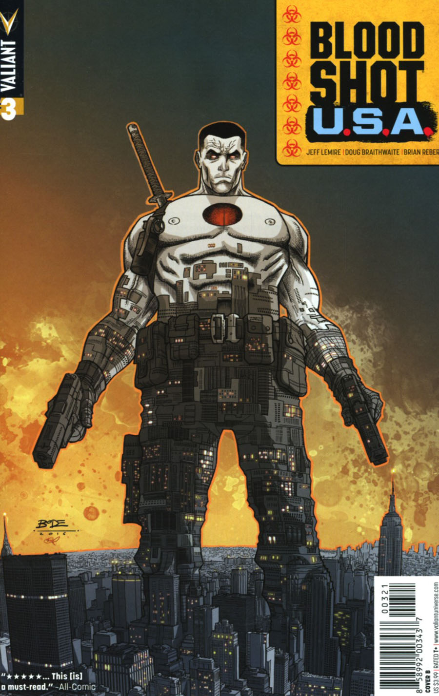 Bloodshot USA #3 Cover B Variant Ryan Bodenheim Cover