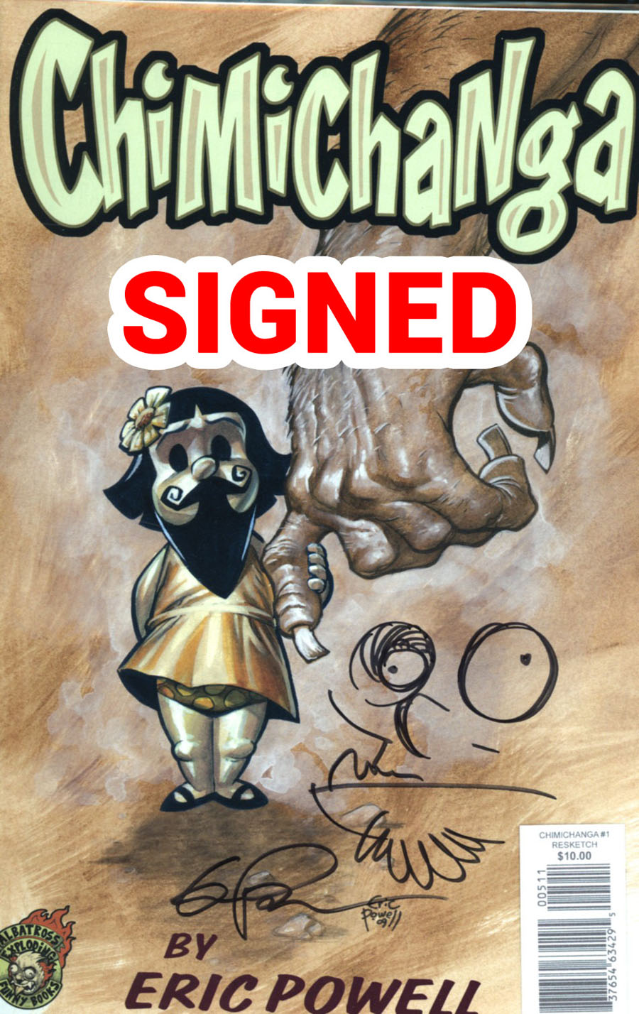 Chimichanga #1 Cover C Signed & Resketched Edition