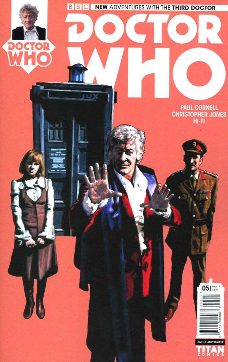 Doctor Who 3rd Doctor #5 Cover A Regular Andy Walker Cover