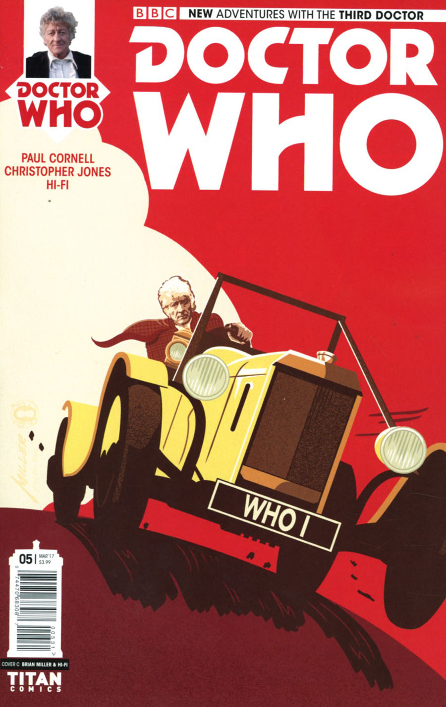 Doctor Who 3rd Doctor #5 Cover C Variant Brian Miller & Hi-Fi Cover