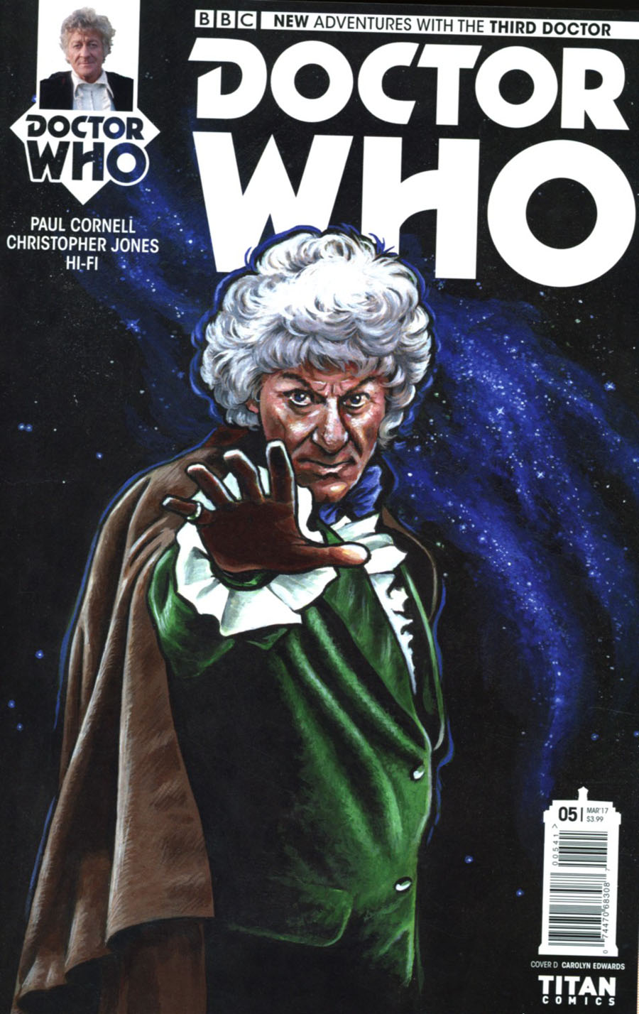 Doctor Who 3rd Doctor #5 Cover D Variant Carolyn Edwards Cover