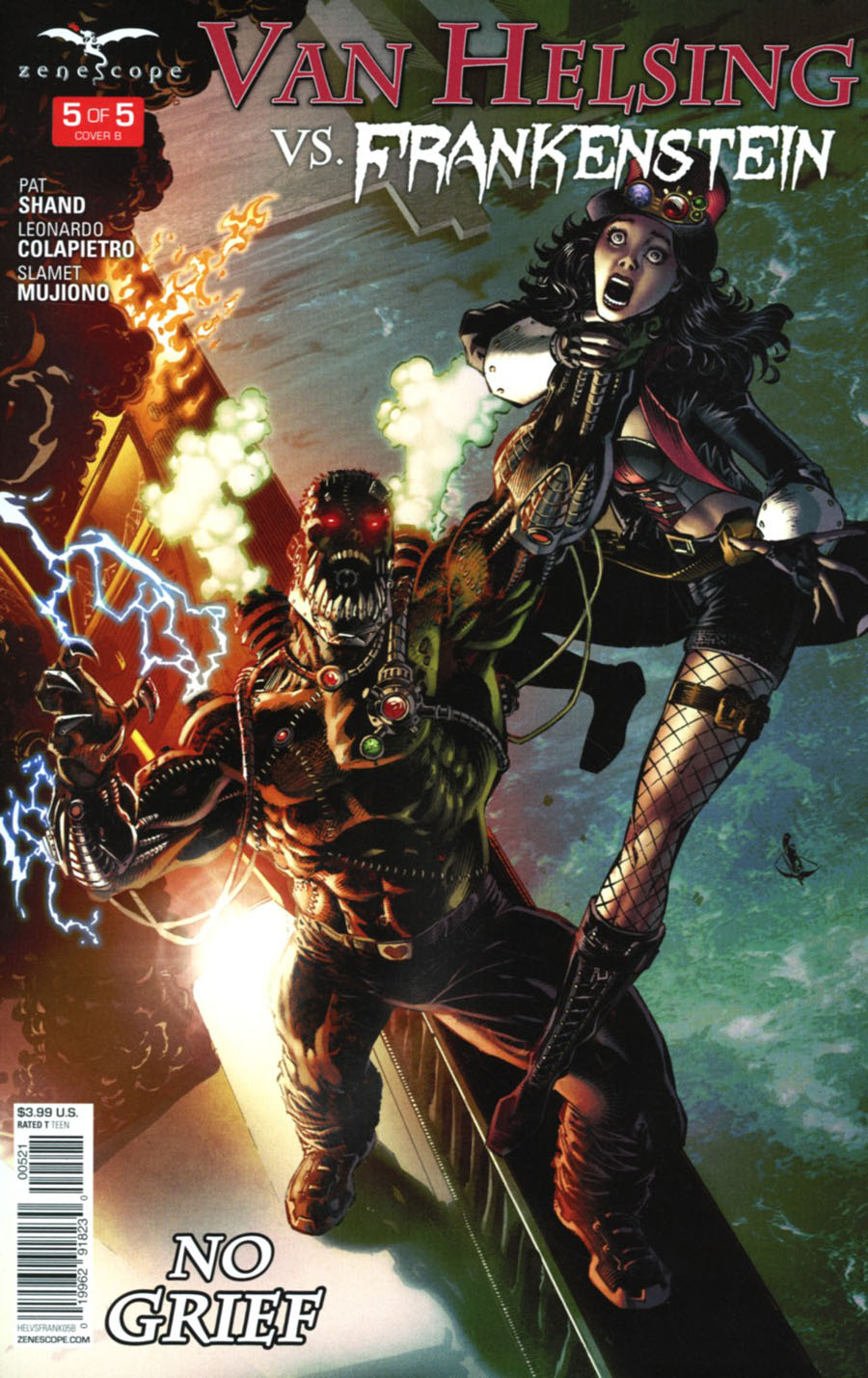 Grimm Fairy Tales Presents Van Helsing vs Frankenstein #5 Cover B Jason Metcalf