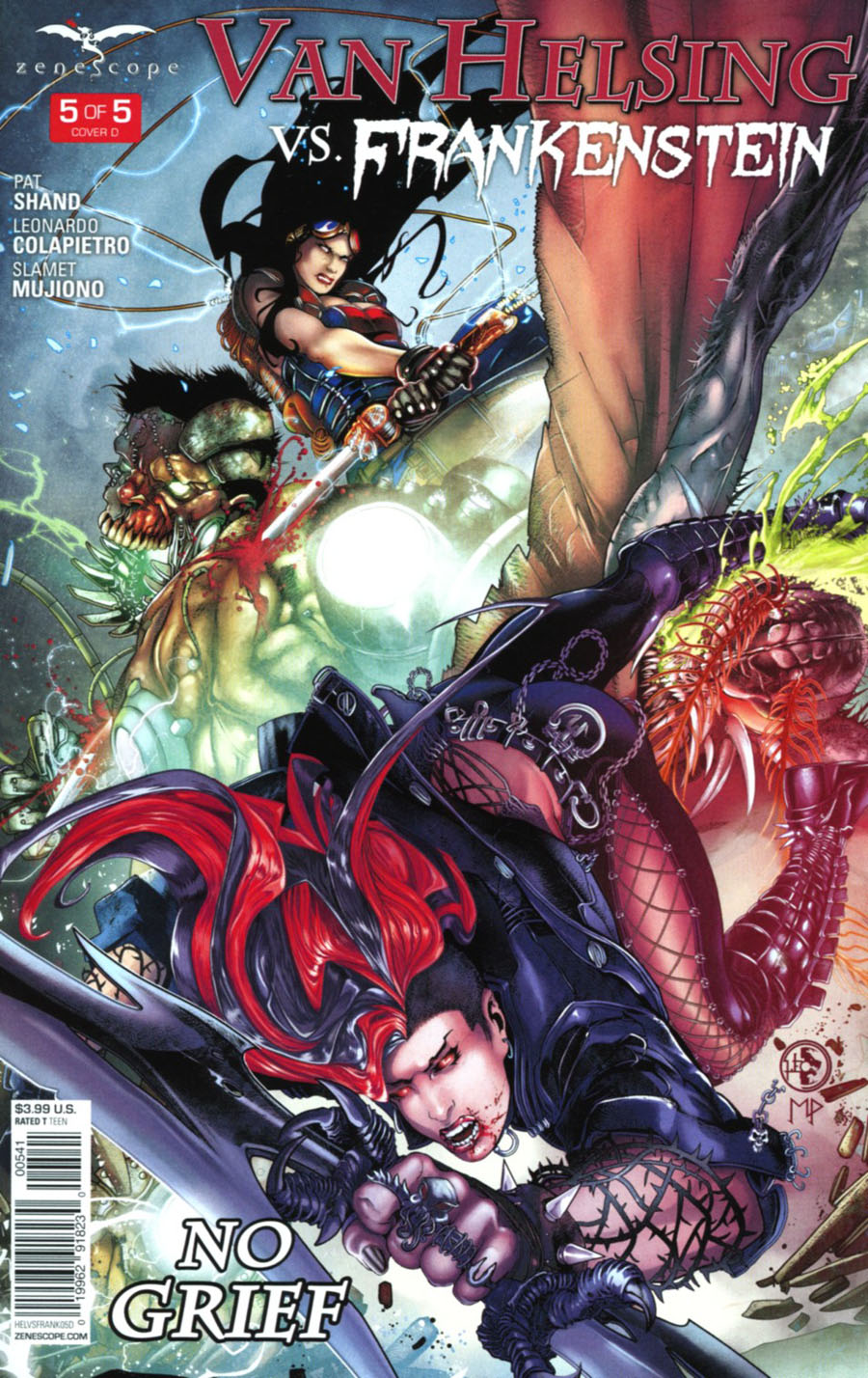 Grimm Fairy Tales Presents Van Helsing vs Frankenstein #5 Cover D Leonardo Colapietro