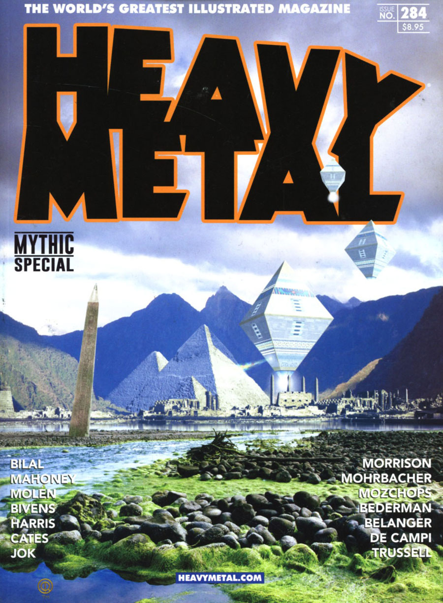 Heavy Metal #284 Cover C Pyramid Contact By Derek Riggs