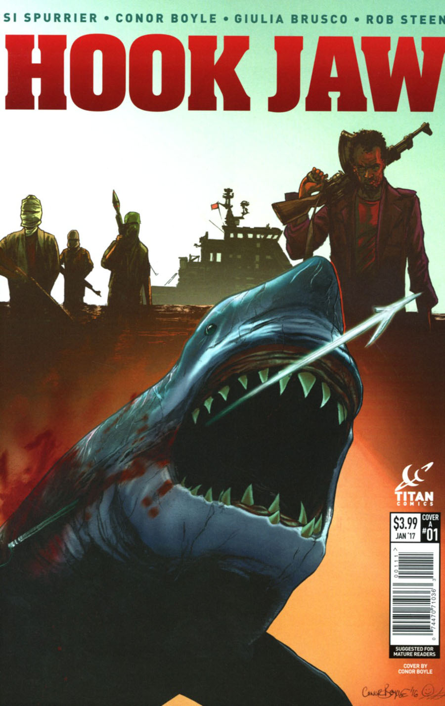 Hookjaw #1 Cover A Regular Conor Boyle Cover