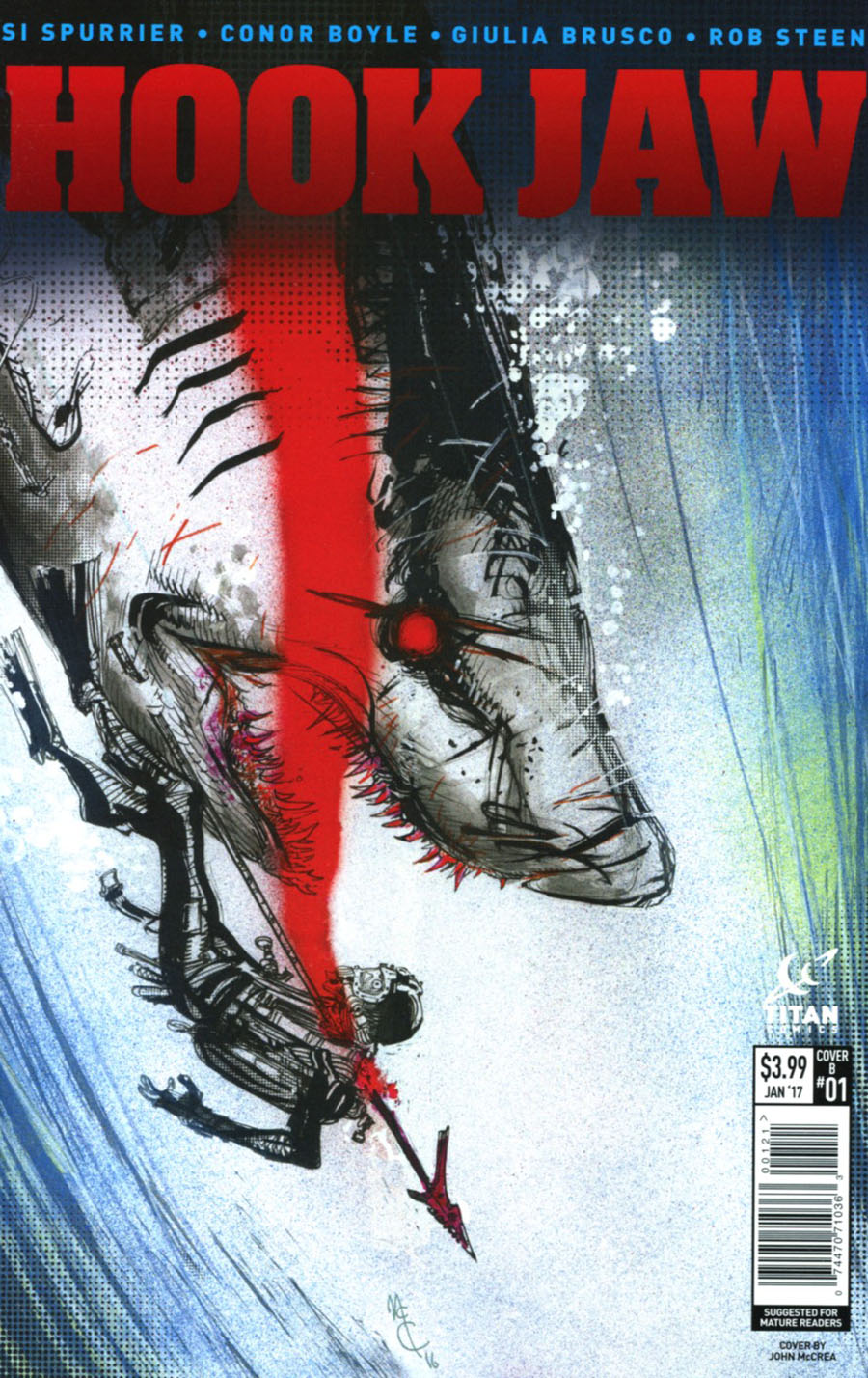 Hookjaw #1 Cover B Variant John McCrea Cover