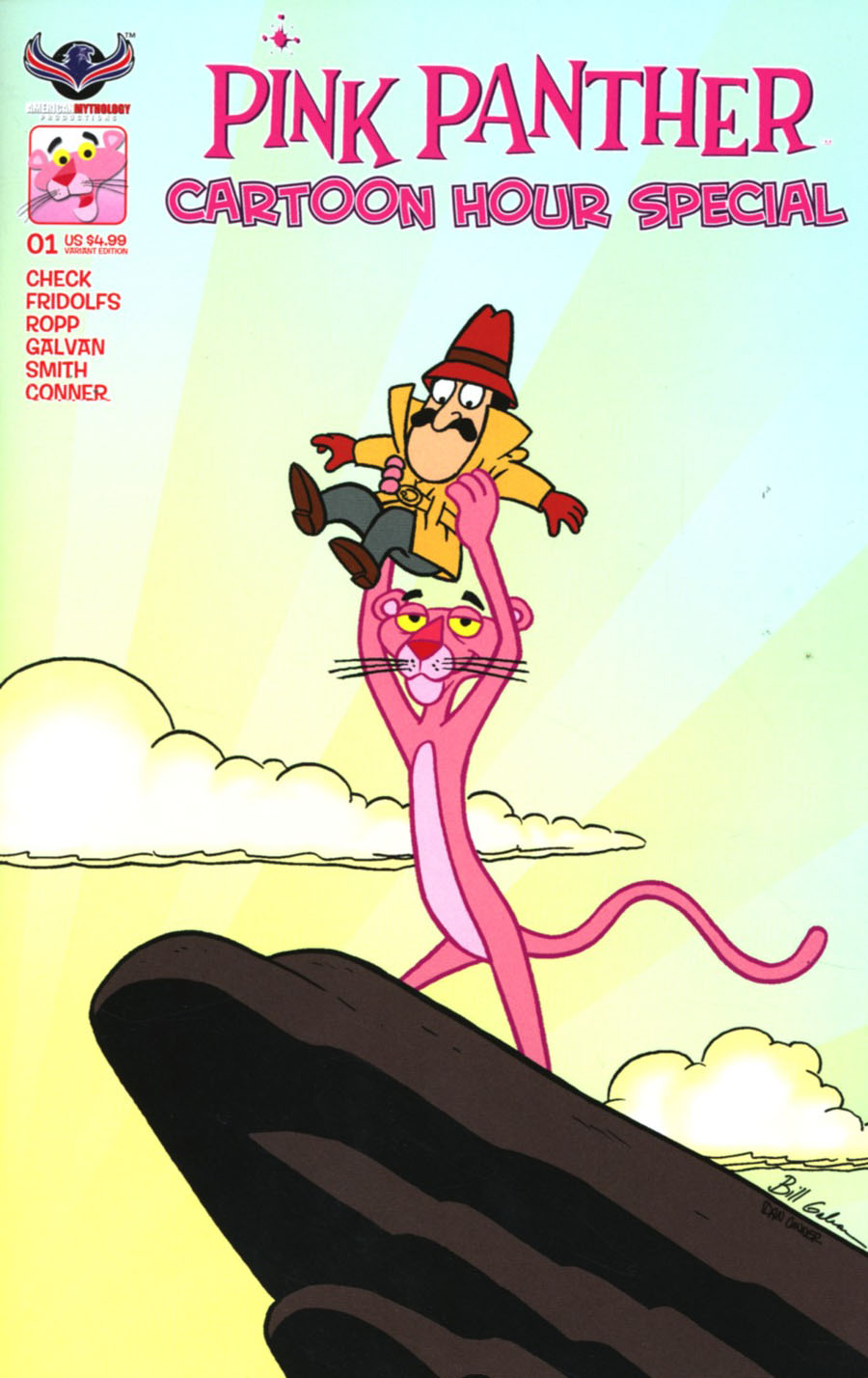Pink Panther Cartoon Hour Special #1 Cover C Variant Bill Galvan Pink Hijinks Cover