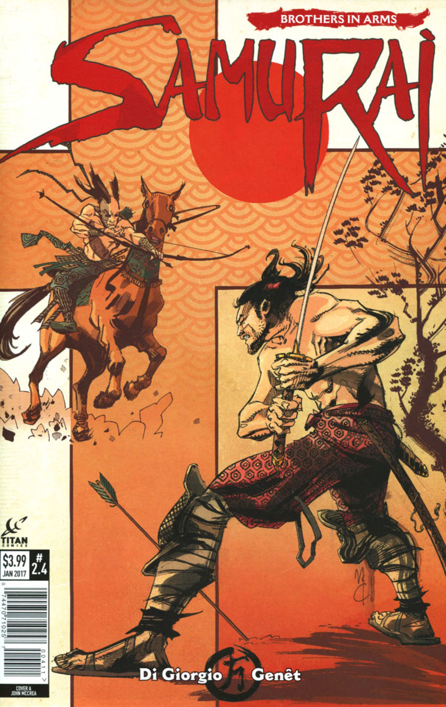 Samurai Brothers In Arms #4 Cover A Regular John McCrea Cover