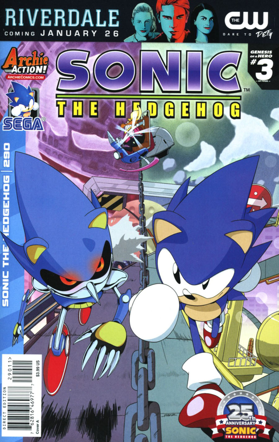 Sonic The Hedgehog Vol 2 #290 Cover A Regular Patrick Spaz Spaziante Cover